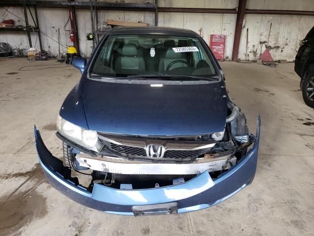 19XFA16989E001744 - 2009 HONDA CIVIC EXL ლურჯი ფოტო 5