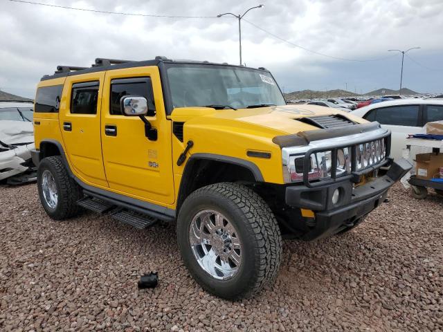 5GRGN23U44H105124 - 2004 HUMMER H2 YELLOW photo 4