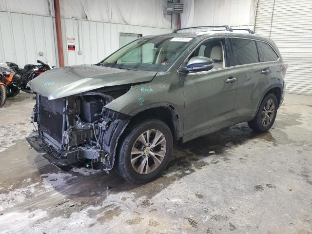 5TDKKRFH6FS044837 - 2015 TOYOTA HIGHLANDER XLE GREEN photo 1