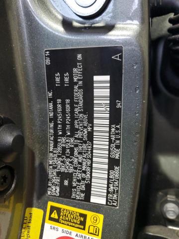 5TDKKRFH6FS044837 - 2015 TOYOTA HIGHLANDER XLE GREEN photo 13