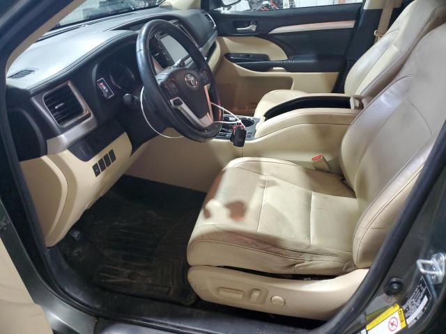 5TDKKRFH6FS044837 - 2015 TOYOTA HIGHLANDER XLE GREEN photo 7