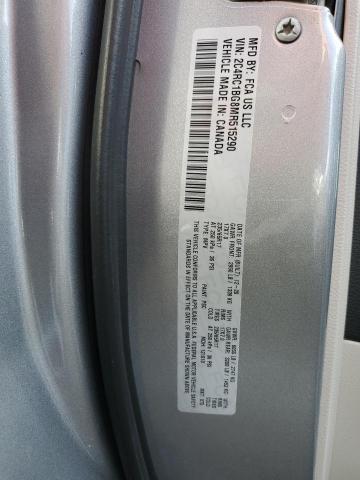 2C4RC1BG8MR515290 - 2021 CHRYSLER PACIFICA TOURING L Gümüş foto 14