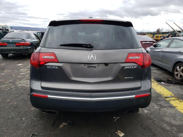 2HNYD2H35CH520139 - 2012 ACURA MDX TECHNOLOGY GRAY photo 6