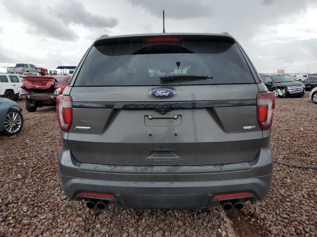 1FM5K8GT6KGA41513 - 2019 FORD EXPLORER SPORT CHARCOAL photo 6