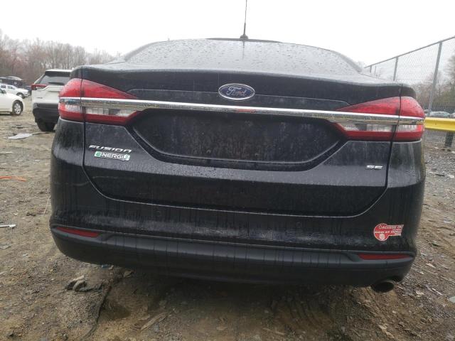 3FA6P0PU2HR354098 - 2017 FORD FUSION SE PHEV BLACK photo 6