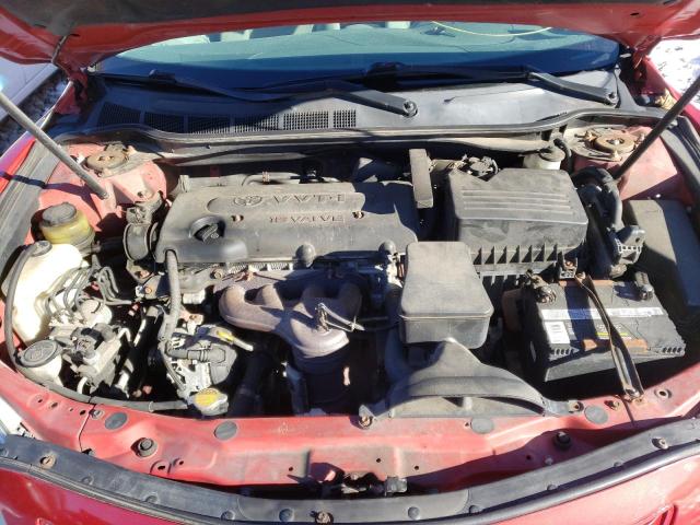 4T1BE46K07U060241 - 2007 TOYOTA CAMRY CE RED photo 11