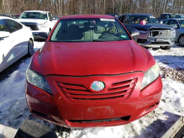 4T1BE46K07U060241 - 2007 TOYOTA CAMRY CE RED photo 5