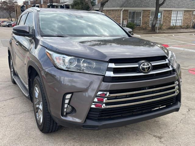 5TDYZRFH9JS277318 - 2018 TOYOTA HIGHLANDER LIMITED GRAY photo 1