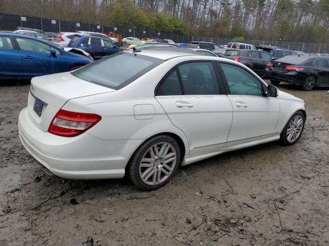 WDDGF54X69R049297 - 2009 MERCEDES-BENZ C 300 WHITE photo 3