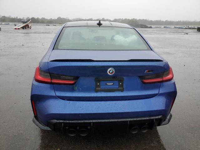 WBS43AY09NFM10618 - 2022 BMW M3 COMPETITION BLUE photo 6