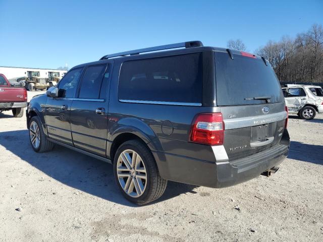 1FMJK1MT4GEF54241 - 2016 FORD EXPEDITION EL PLATINUM GRAY photo 2