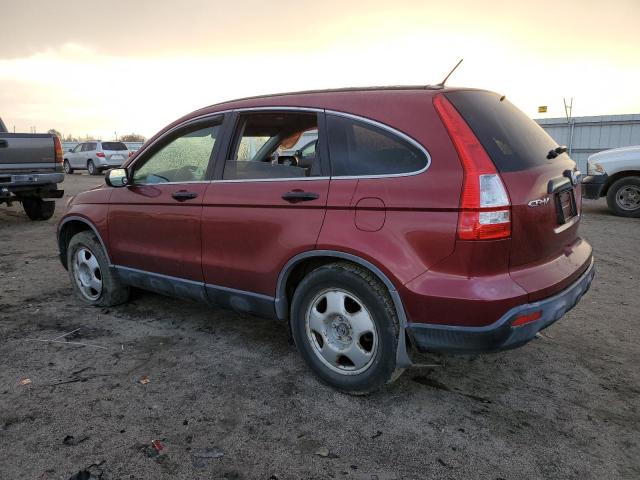 JHLRE38387C026284 - 2007 HONDA CR-V LX MAROON photo 2