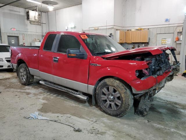 1FTFX1CV7AFB28835 - 2010 FORD F150 SUPER CAB RED photo 4