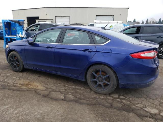 3FA6P0HR8DR231491 - 2013 FORD FUSION SE BLUE photo 2