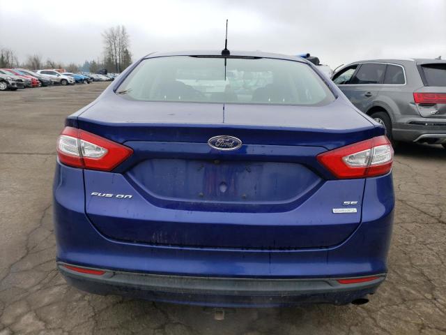 3FA6P0HR8DR231491 - 2013 FORD FUSION SE BLUE photo 6