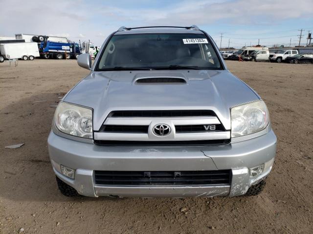 JTEBT14R850053403 - 2005 TOYOTA 4RUNNER SR5 SILVER photo 5