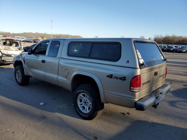 1D7HG12X43S235420 - 2003 DODGE DAKOTA SXT BEIGE photo 2