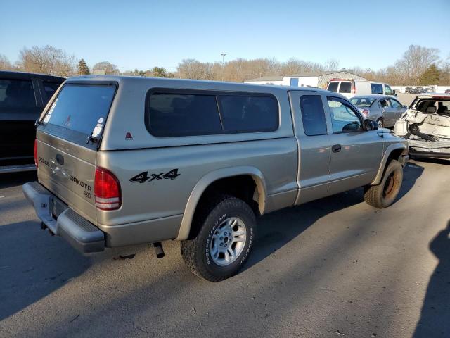 1D7HG12X43S235420 - 2003 DODGE DAKOTA SXT BEIGE photo 3