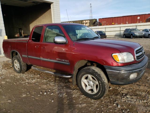 5TBBT441X1S146388 - 2001 TOYOTA TUNDRA ACCESS CAB მუქწითელი ფოტო 4