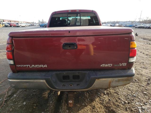 5TBBT441X1S146388 - 2001 TOYOTA TUNDRA ACCESS CAB MAROON photo 6