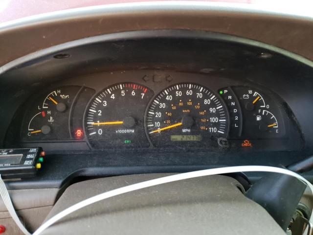 5TBBT441X1S146388 - 2001 TOYOTA TUNDRA ACCESS CAB მუქწითელი ფოტო 9