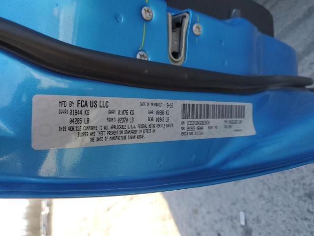 1C3CDFGB4GD823470 - 2016 DODGE DART GT SPORT BLUE photo 12