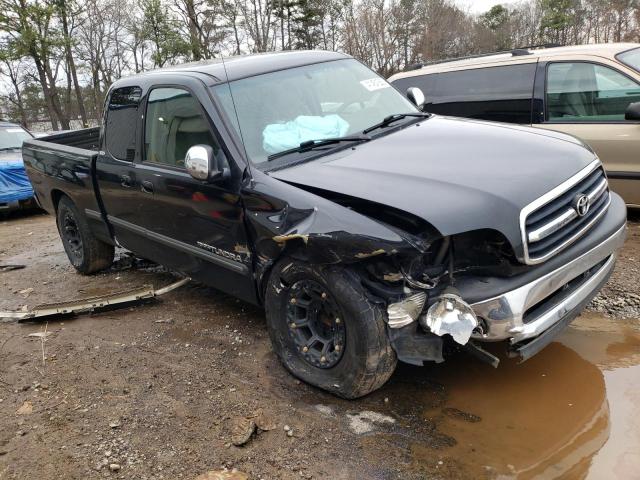 5TBRN34132S302419 - 2002 TOYOTA TUNDRA ACCESS CAB SR5 BLACK photo 4