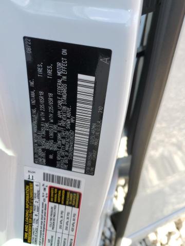 5TDHZRBH4NS590367 - 2022 TOYOTA HIGHLANDER XLE WHITE photo 13