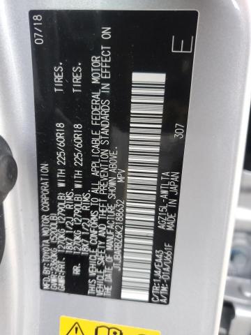 JTJBARBZ6K2188632 - 2019 LEXUS NX 300 BASE 银色 照片 12