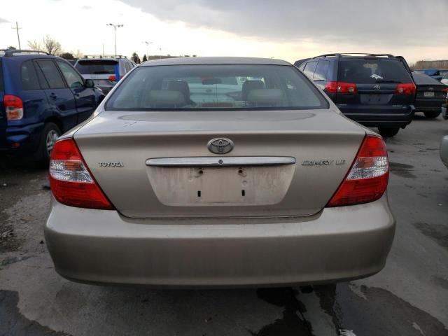 4T1BE32K94U885478 - 2004 TOYOTA CAMRY LE TAN photo 6