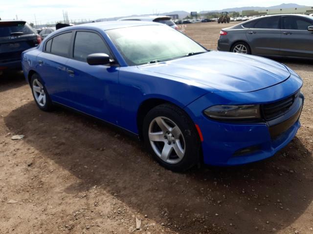 2C3CDXAT7HH569524 - 2017 DODGE CHARGER POLICE BLUE photo 4