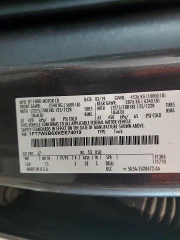 1FT7W2B6XKEE74019 - 2019 FORD F250 SUPER DUTY GRAY photo 12