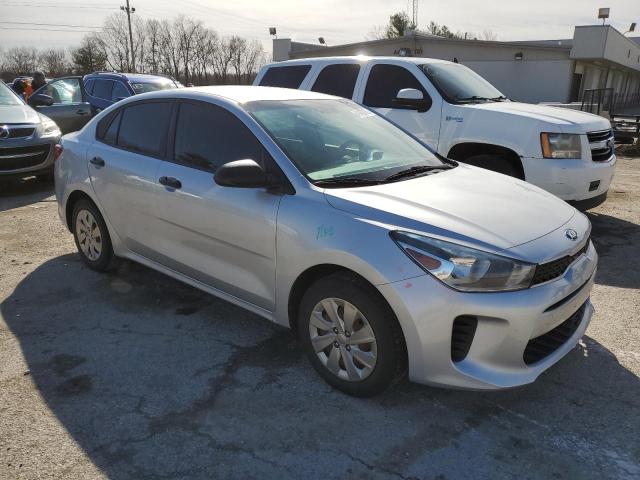 3KPA24AB5JE050391 - 2018 KIA RIO LX SILVER photo 4