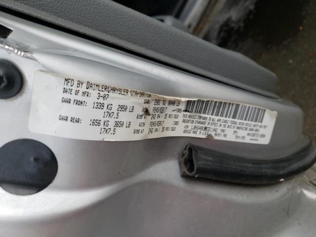 1J8HG48K87C611441 - 2007 JEEP COMMANDER 银色 照片 14