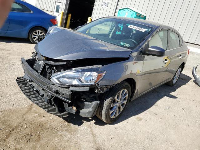 3N1AB7AP1KY225591 - 2019 NISSAN SENTRA S GRAY photo 1