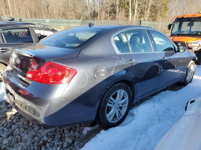 JN1DV6AP0BM600128 - 2011 INFINITI G25 BASE GRAY photo 3