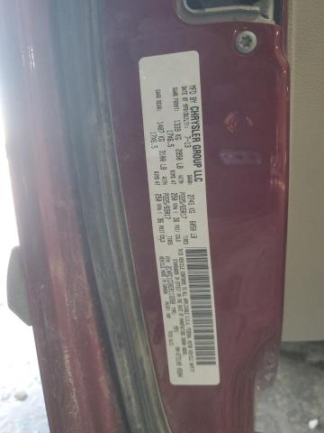 2C4RC1CGXER113268 - 2014 CHRYSLER TOWN & COU TOURING L MAROON photo 13