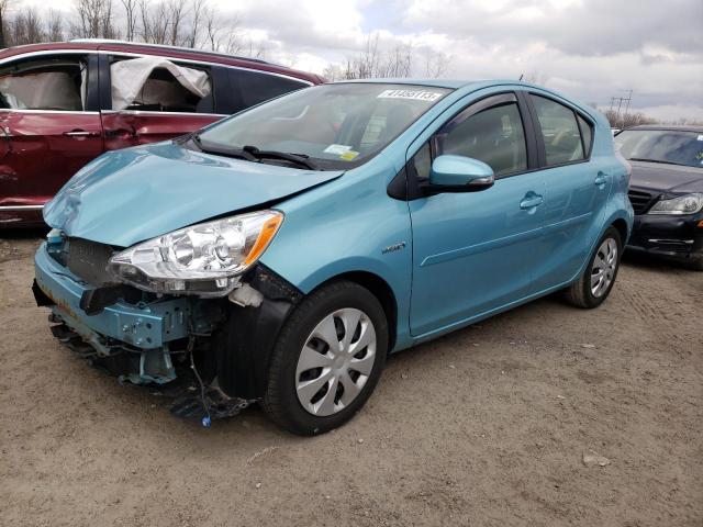 JTDKDTB31E1060845 - 2014 TOYOTA PRIUS C BLUE photo 1