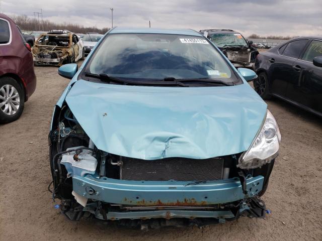 JTDKDTB31E1060845 - 2014 TOYOTA PRIUS C BLUE photo 5