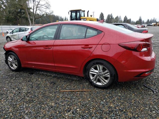 KMHD84LF0KU779621 - 2019 HYUNDAI ELANTRA SEL RED photo 2