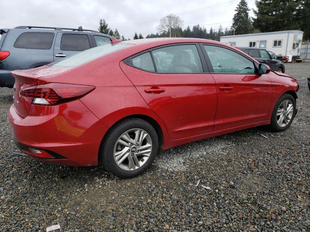 KMHD84LF0KU779621 - 2019 HYUNDAI ELANTRA SEL RED photo 3