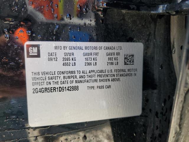 2G4GR5ER1D9142888 - 2013 BUICK REGAL 黑色 照片 13