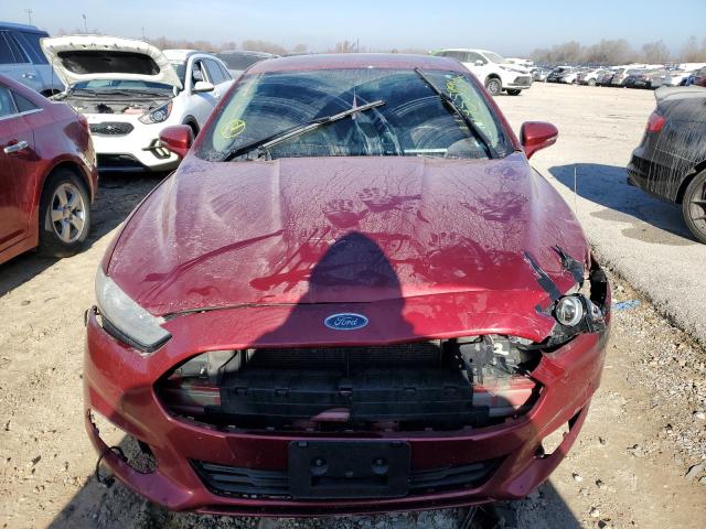 3FA6P0H74GR288614 - 2016 FORD FUSION SE BURGUNDY photo 5