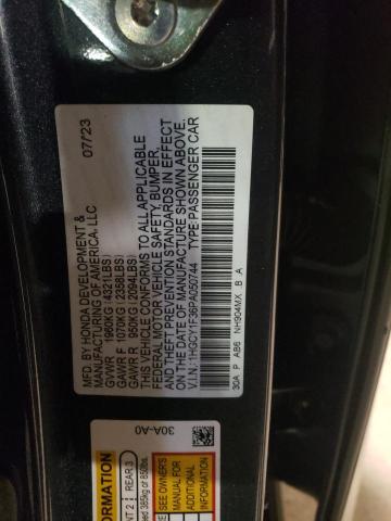 1HGCY1F36PA050744 - 2023 HONDA ACCORD EX GRAY photo 12