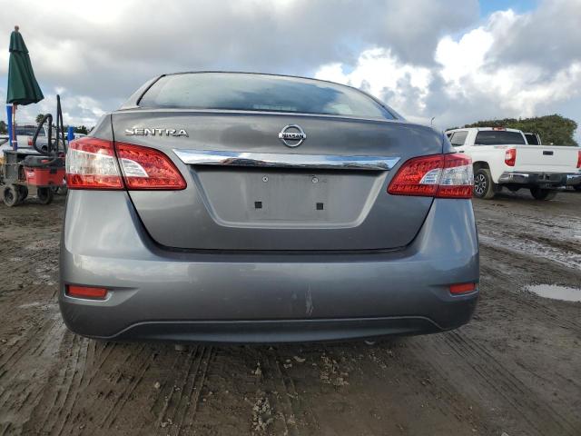 3N1AB7AP5FY302808 - 2015 NISSAN SENTRA S GRAY photo 6