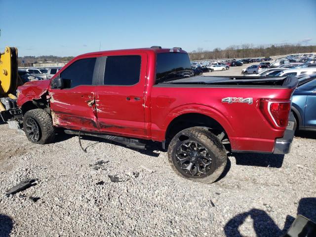 1FTEW1EP4MKD78932 - 2021 FORD F150 SUPERCREW RED photo 2