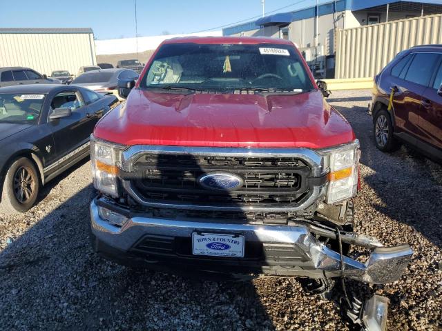 1FTEW1EP4MKD78932 - 2021 FORD F150 SUPERCREW RED photo 5