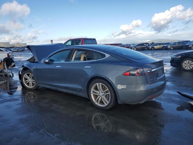 5YJSA1H14EFP33475 - 2014 TESLA MODEL S ნაცრისფერი ფოტო 2
