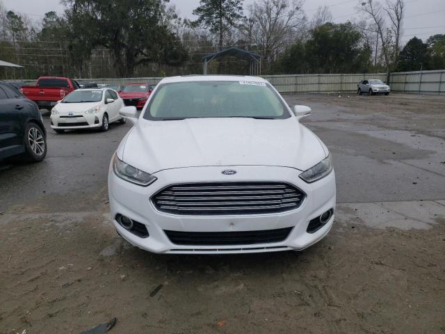 3FA6P0LU7ER265578 - 2014 FORD FUSION SE HYBRID WHITE photo 5