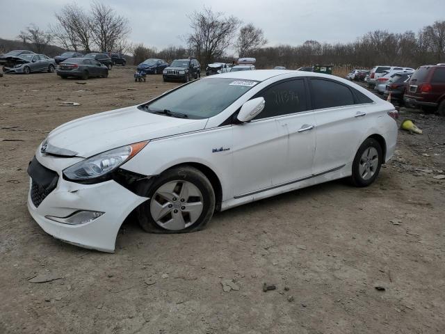 KMHEC4A42BA001133 - 2011 HYUNDAI SONATA HYBRID WHITE photo 1